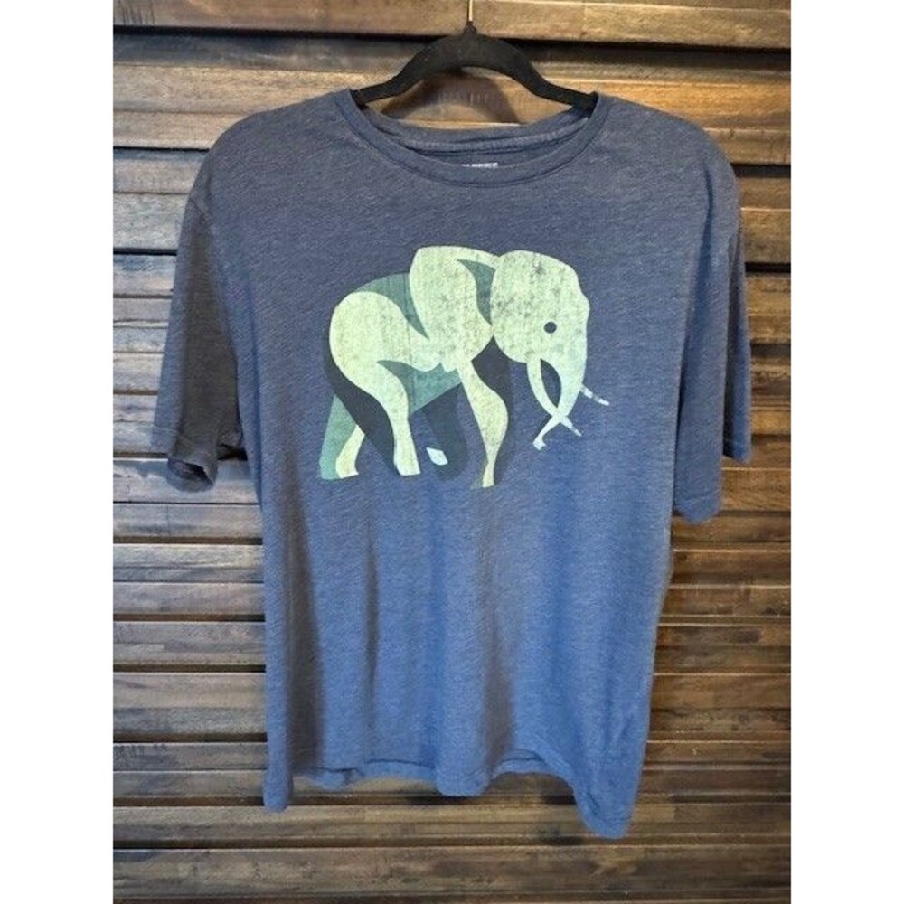 Banana Republic Elephant Logo Grey Tshirt Large Tee Shirt‎ Soft